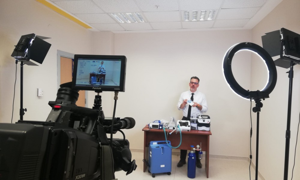 A promotional video was shot for the devices used by patients living dependent on medical devices by Doctor GÜRKAN BOZAN.