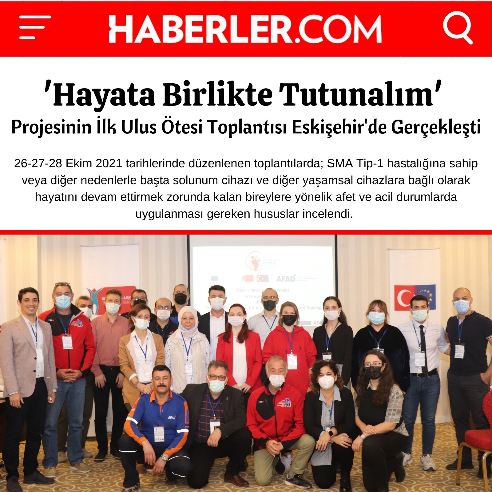 'Hayata Birlikte Tutunalım' projesinin ilk ulus ötesi toplantısı Eskişehir'de gerçekleştirildi.